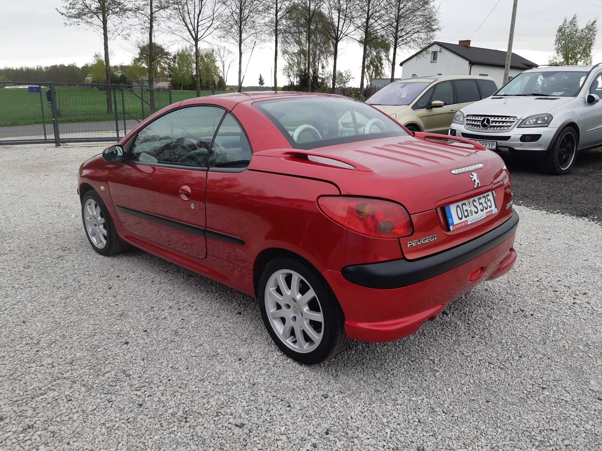 Peugeot 206 CC 1,6 16V Opłacony Klima Skóra Zamiana Serwis Bez Rdzy