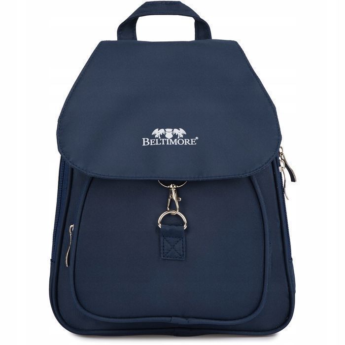 Plecak plecaczek damski mały lekki wodoodporny elegancki granat