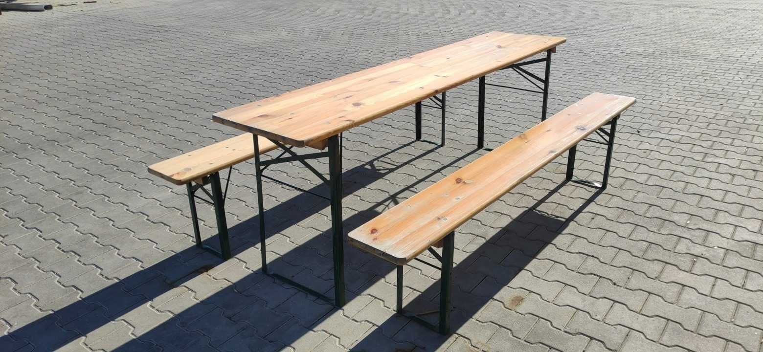 Komplety piwne 220x50 ławostoły komplety barowe w bardzo dobrym stanie