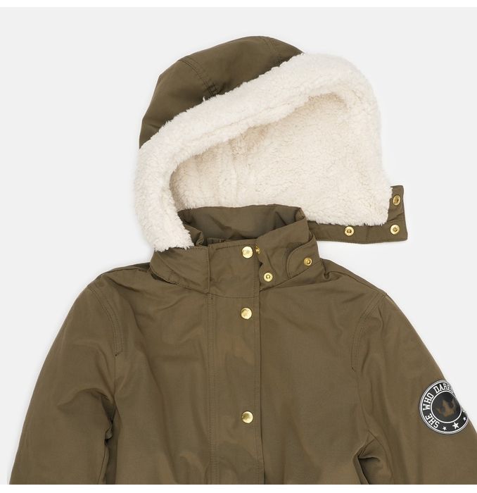 Куртка-парка для дівчинки.  На теплу зиму 140 см