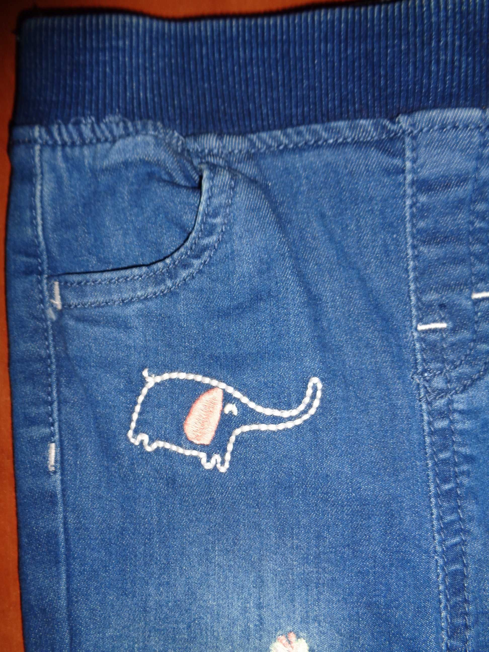Spodnie w stylu dżinsy marki Nutmeg Baby roz 80 , 9-12 m-cy