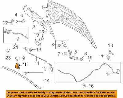 Грибок, демпфер, упор капота, отбойник FORD Edge Focus Escape Lincoln