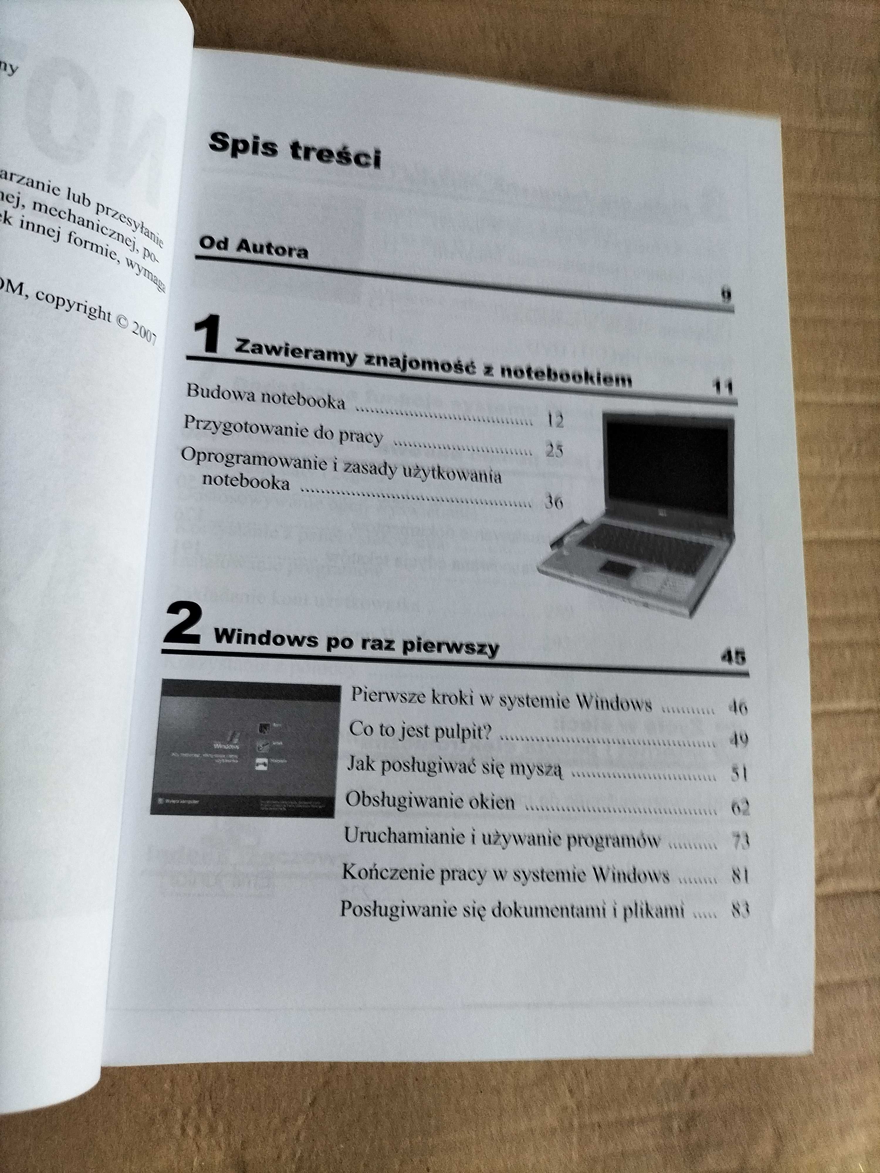 Książka notebook łatwy start dla seniorów.