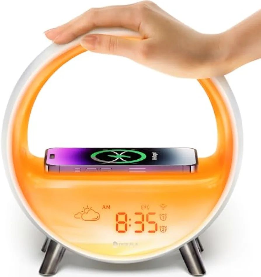 Budzik Dekala 5G Arches Gradual Sunset z ładowaniem bezprzewodowy