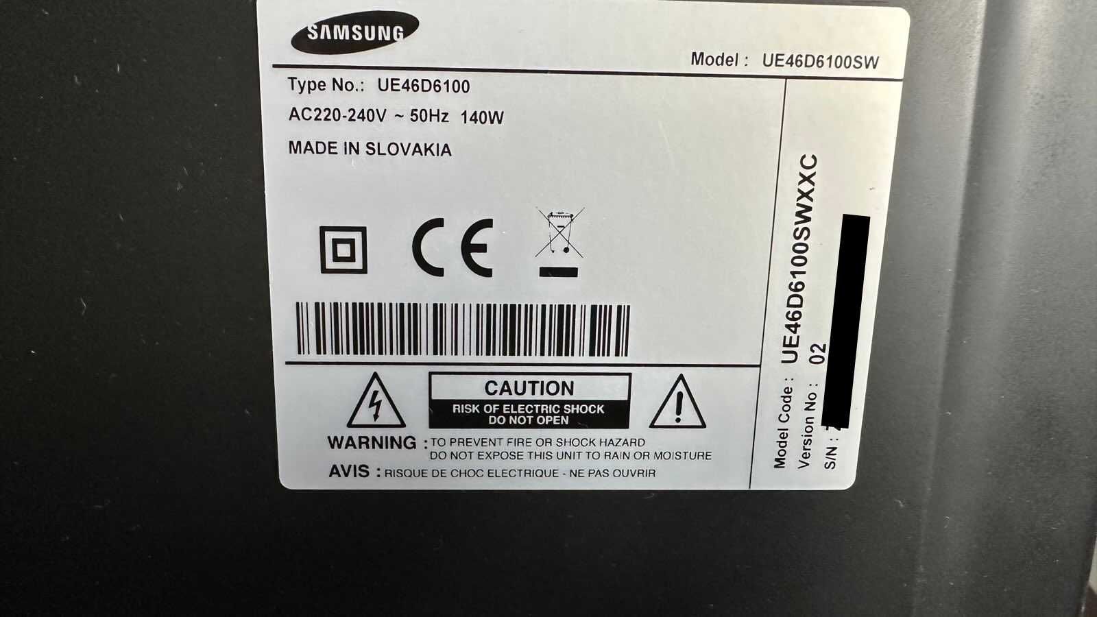 Samsung  46" UE46D6100