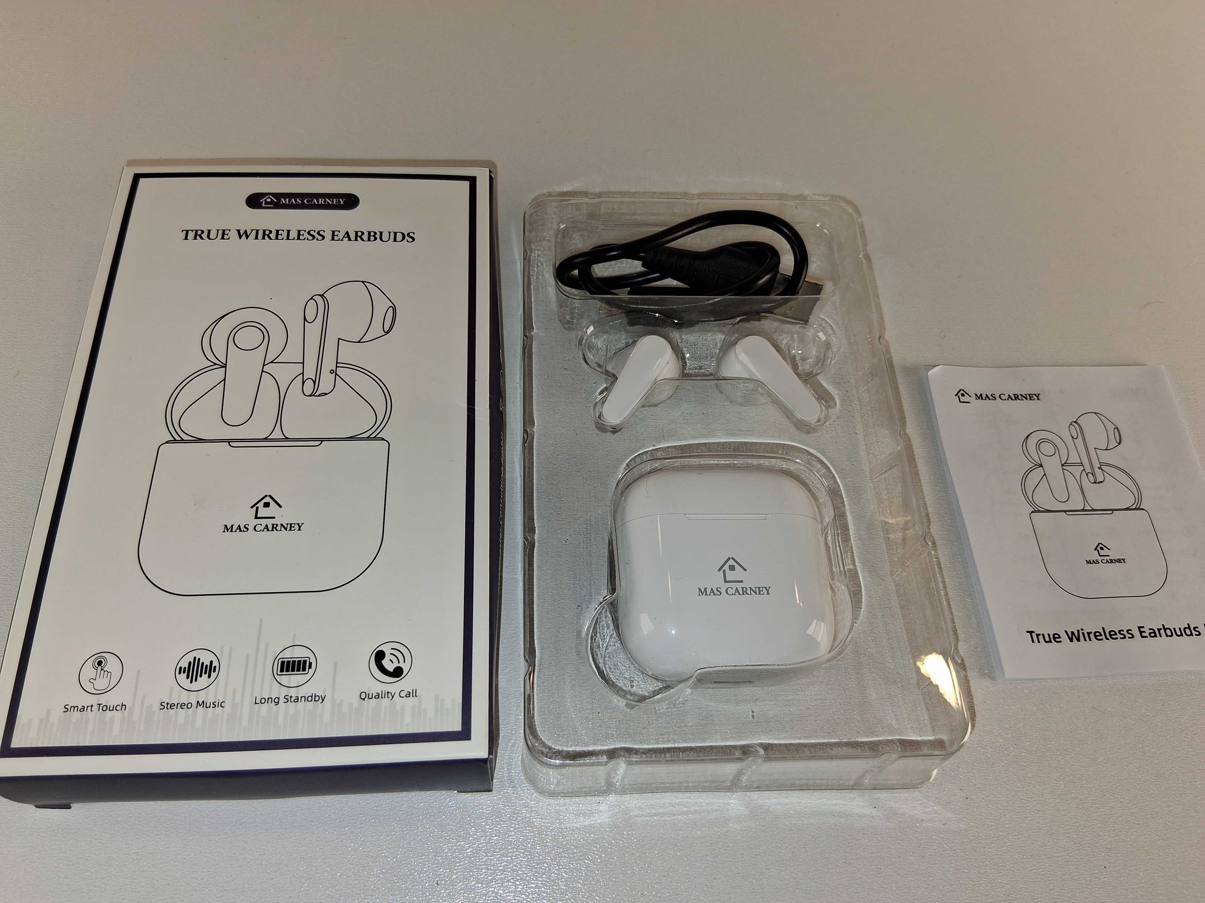 Y048 Słuchawki Bezprzewodowe MAS CARNEY True Wireless Earbuds Z Etui