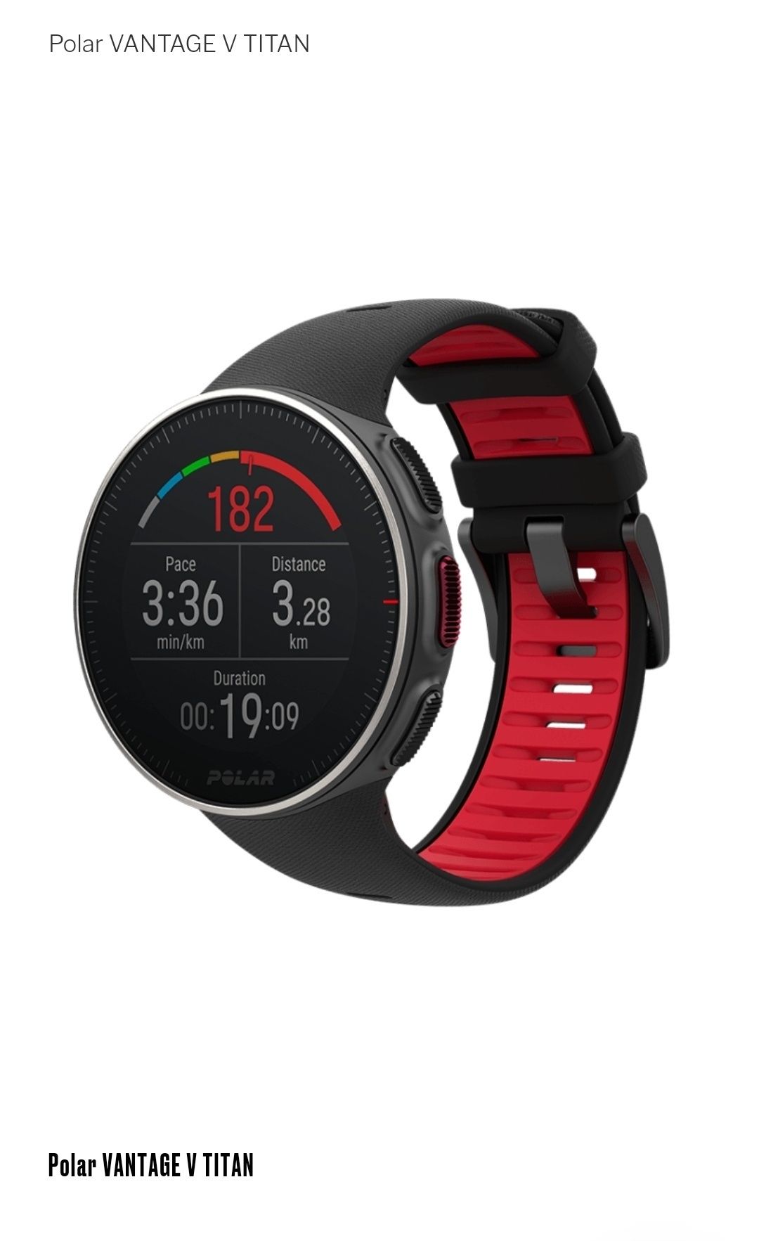 Polar Vantage V Titan Black/Red model: 2X (Size M-L) EU. Гарантия
