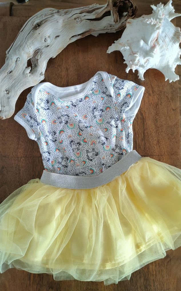 Zestaw body tutu spódniczka rozm. 68