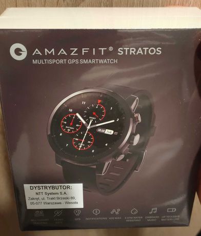 Smartwatch Amazfit 2 Stratos czarny - NOWY