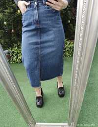 Спідниця джинсова довга