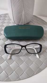 Okulary bliż +0.5 antyrefleks oprawki Klara kocie czarno białe
