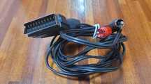 Kabel SCART ( Euro) na 2xRCA / 2x cinch długi 3metry