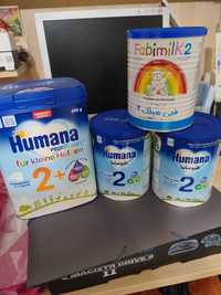 Продам детскую смесь Humana 2+, Fabimilk 2