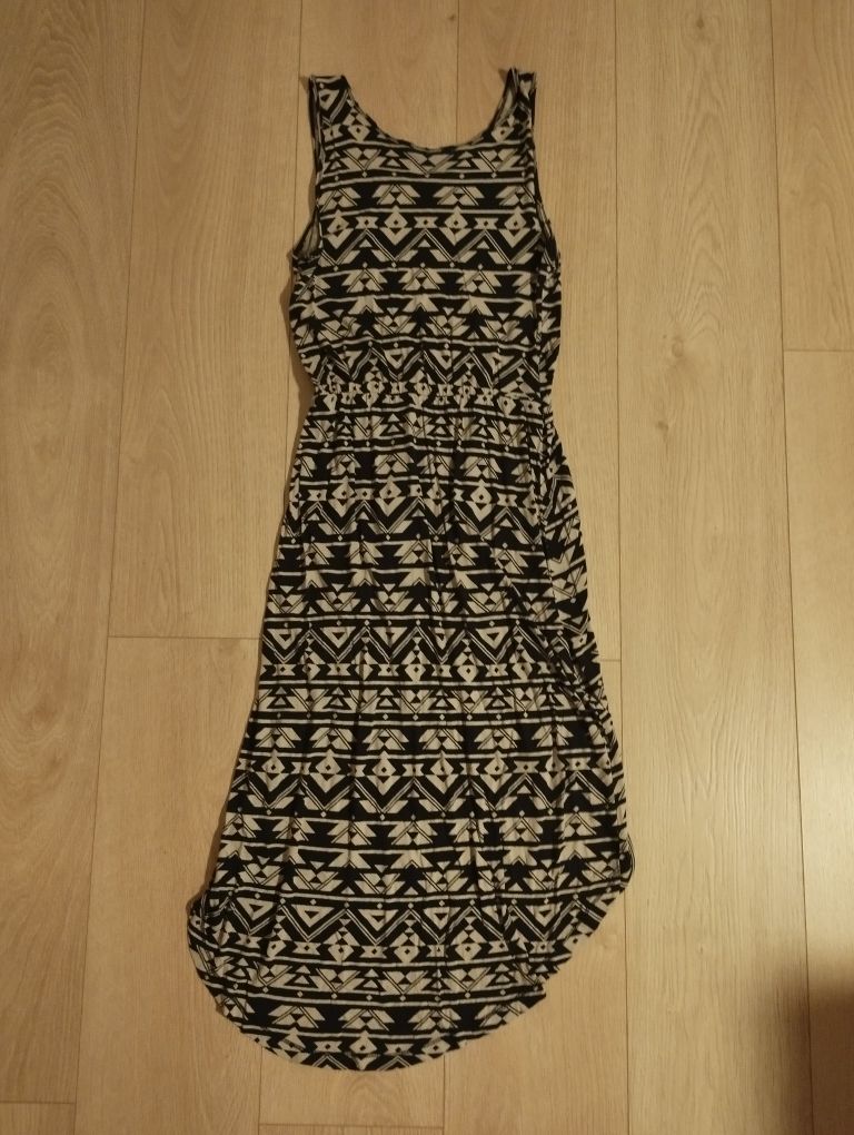 Asymetryczna sukienka mini H&M, rozmiar XS/S