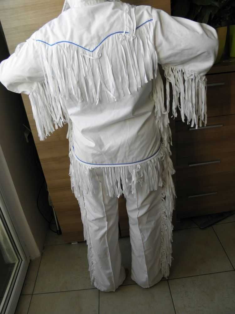 Spodnie indiańskie koszula indiańska frędzle hand made
