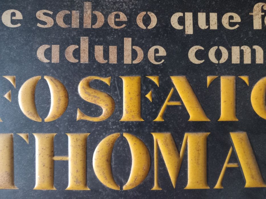 Placa publicitária antiga - anos 50