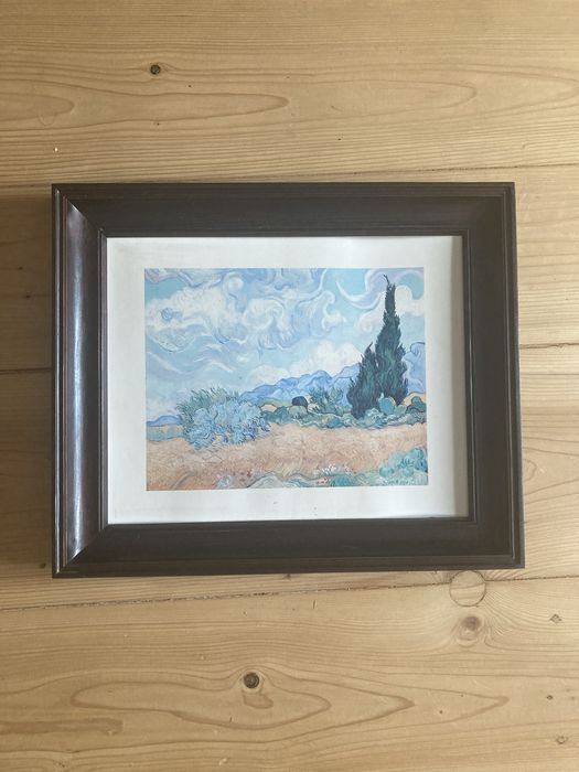 Vincent Van Googh ,,Pole pszenicy z cyprysami’’