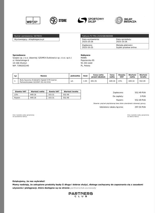 Saucony Endorphine Speed 5 - rozm. 42