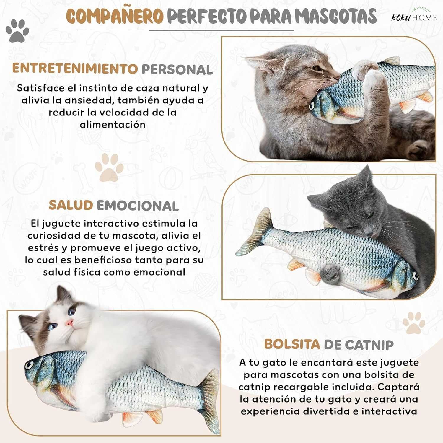 Brinquedos para gatos interativos com MOVIMENTO carregamento USB -NOVO