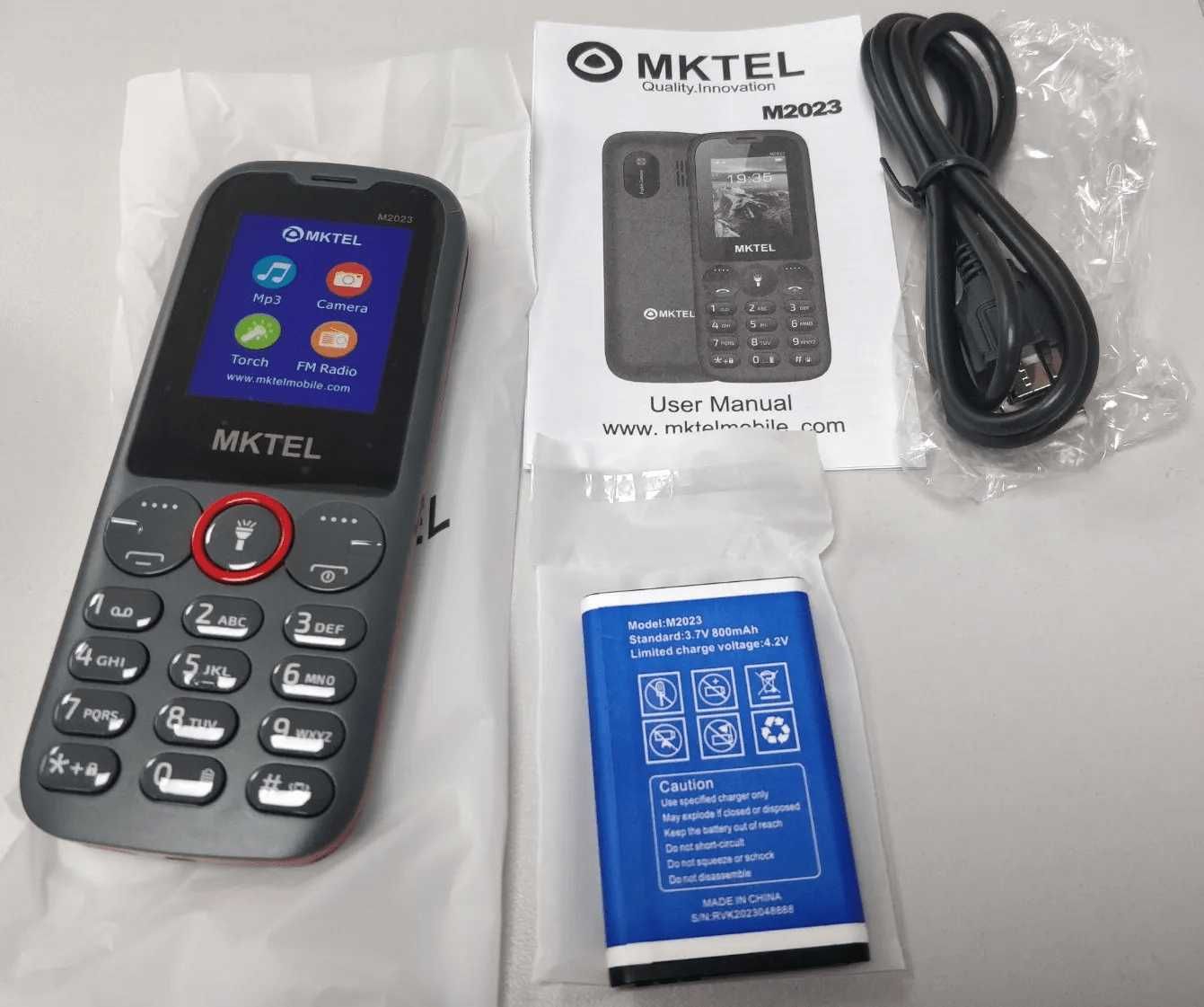 Мобильный телефон MKTEL M2023 (2 SIM-карты FM-радио фонарик камера)