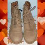 Botki Buty Wyjściowe Kozaki Krótkie Damskie Karmelowe Khaki Karmelowe