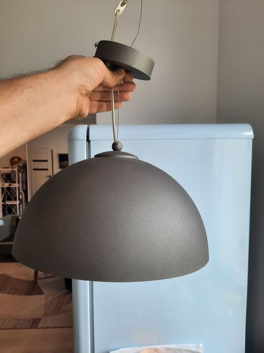 Lampa sufitowa szara 33cm