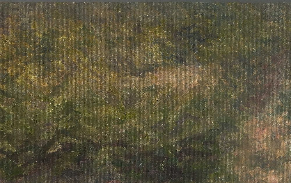 Cypryjskie łaźnie - obraz na tablicy malarskiej, olej