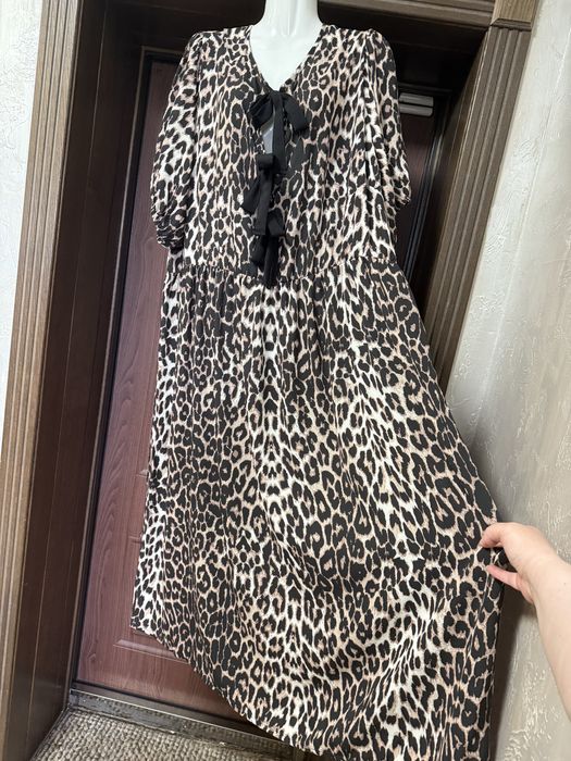 Платье туника оверсайз трикотаж