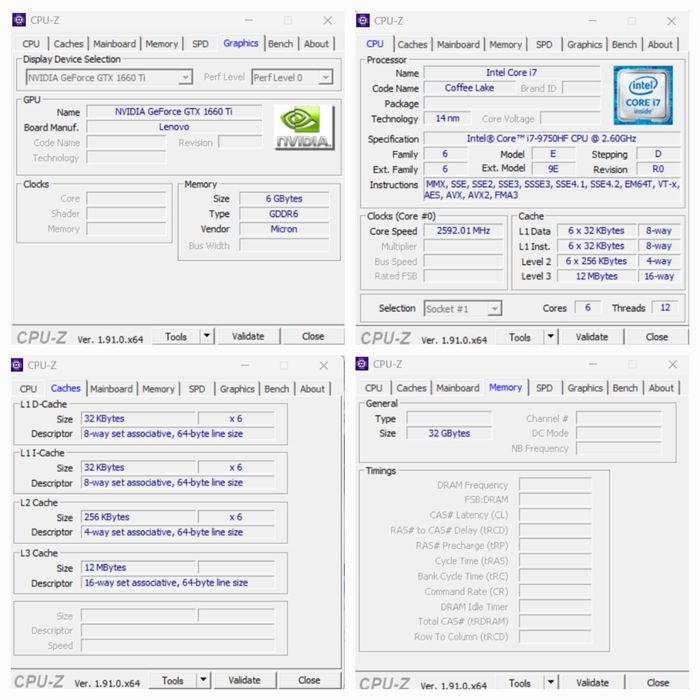 Lenovo Legion Y540 Intel i7 9th 32GB RAM GTX 1660 TI 6GB 520GB j.NOWY