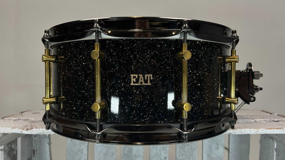 FAT Maple Keller Custom 14" x 6,5" - Black Galaxy - Werbel