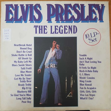 Elvis Presley "The Legend" / caixa 10 LPs com prensagem alemã