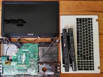 Asus X550C розборка топкейс клавіатура петлі шлейф батарея