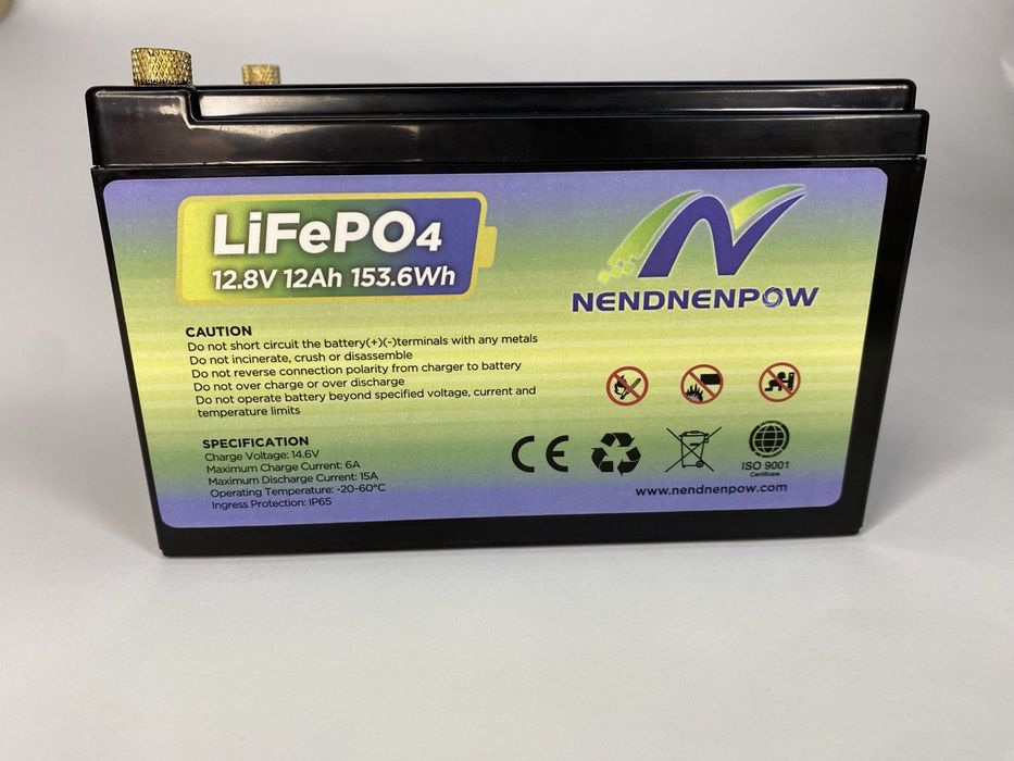 Акумулятори LiFePo4 12Ah 12,8V для резервного живлення та ін.