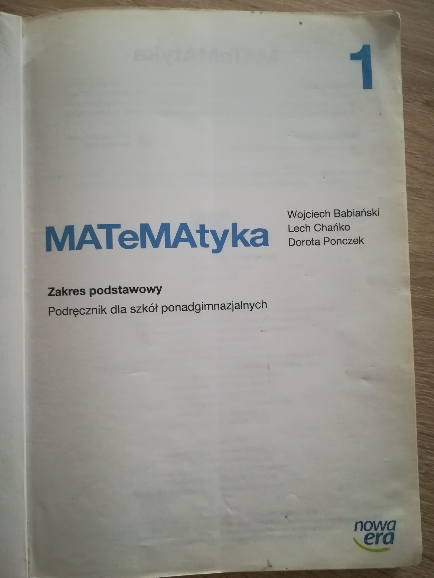 Podręcznik MATeMAtyka 1