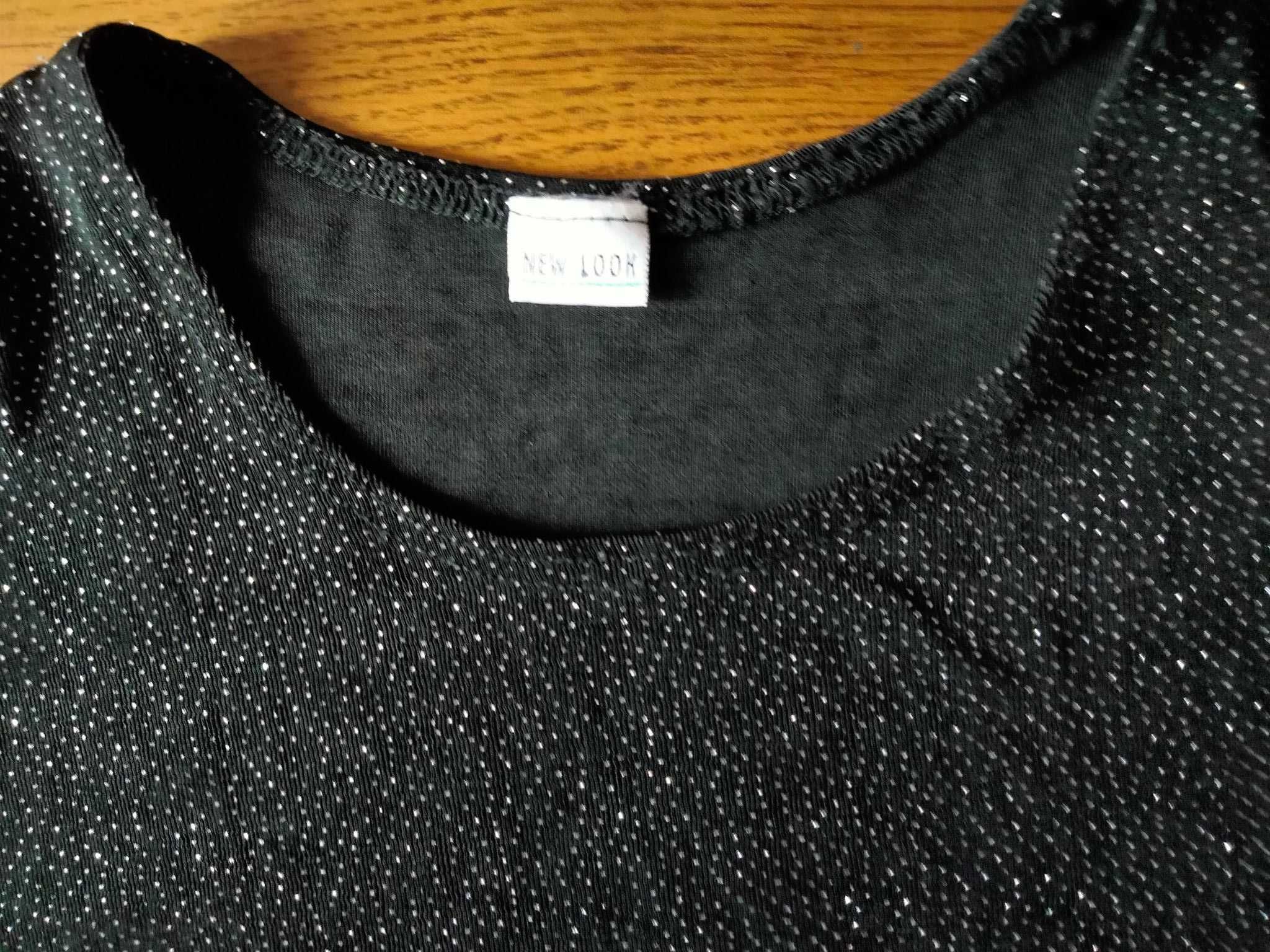Czarna bluzeczka brokatowa