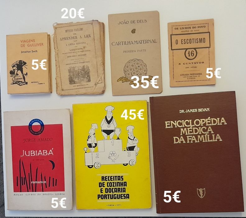 Livros diversos antigos