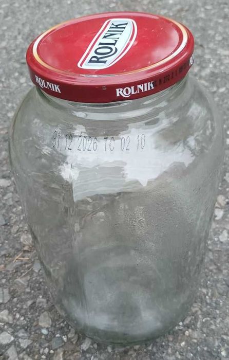 SŁOIK szklany na przetwory kiszonki jak NOWY z przykrywką 4250 ml 4L