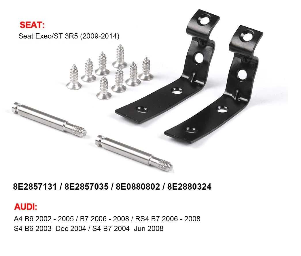 Kit reparação dobradiças porta luvas Audi A4 B6 e B7 Seat