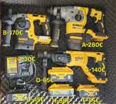 Dewalt - Marteletes sds  profissionais usados em excelente estado