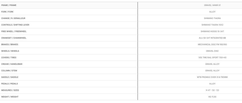 Adriatica Bicicleta de gravel