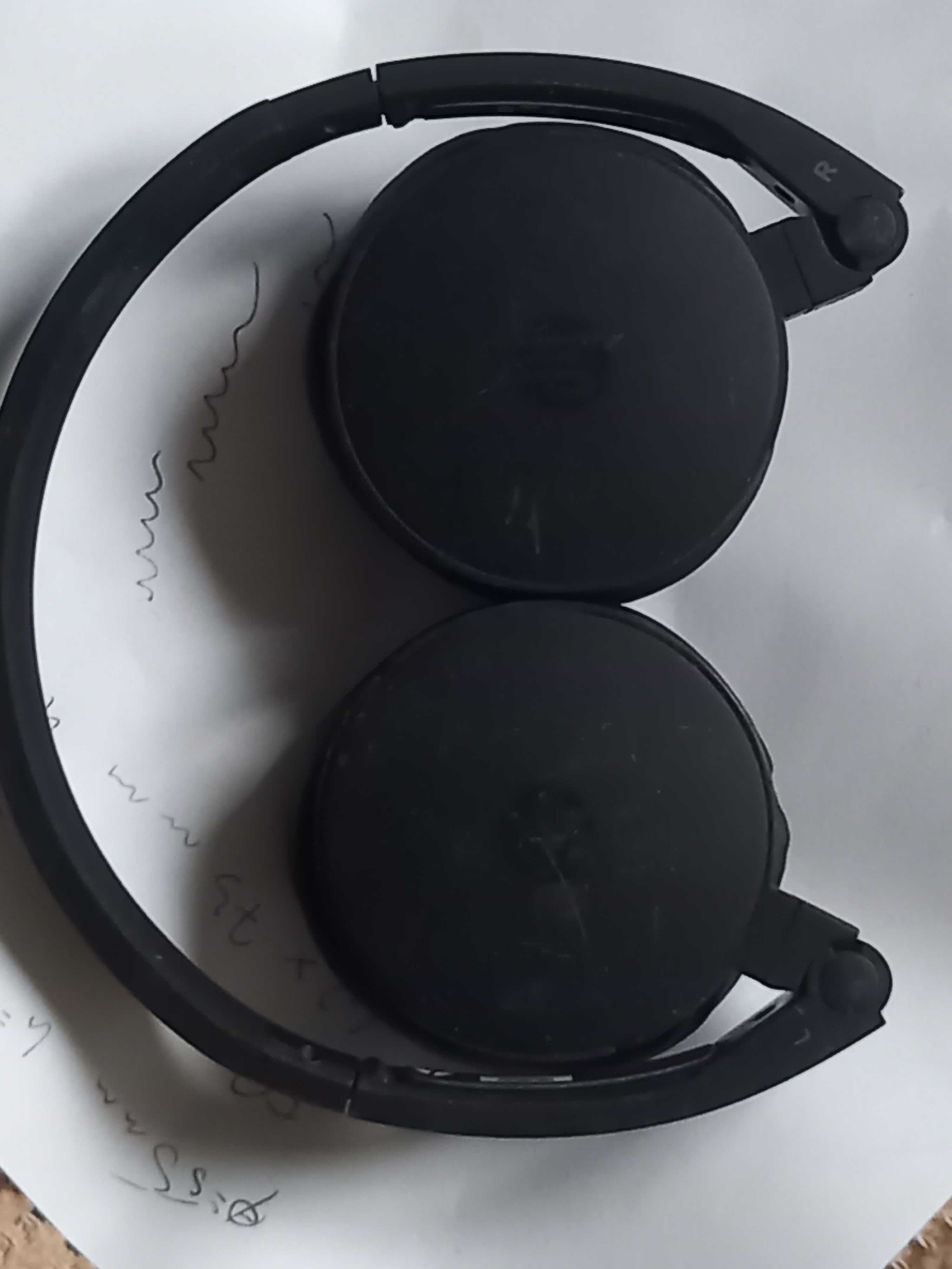 Słuchawki BT (Bluetooth) składane + kabel do ładowania z ładowarki tel