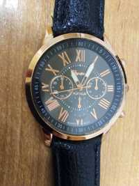 Czarny zegarek na rękę