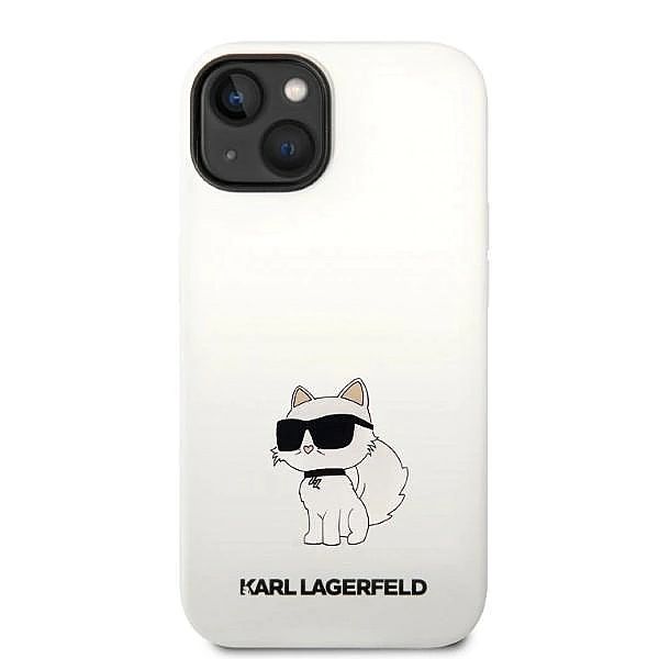 Etui Karl Lagerfeld Silicone Choupette MagSafe na iPhone 14 Plus - bia