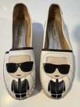 Espadryle na koturnie Karl Lagerfeld