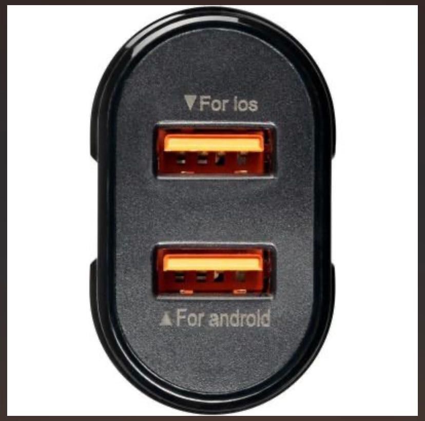 Быстрая зарядка Зарядное устройство iPhone android 2 USB fast charge