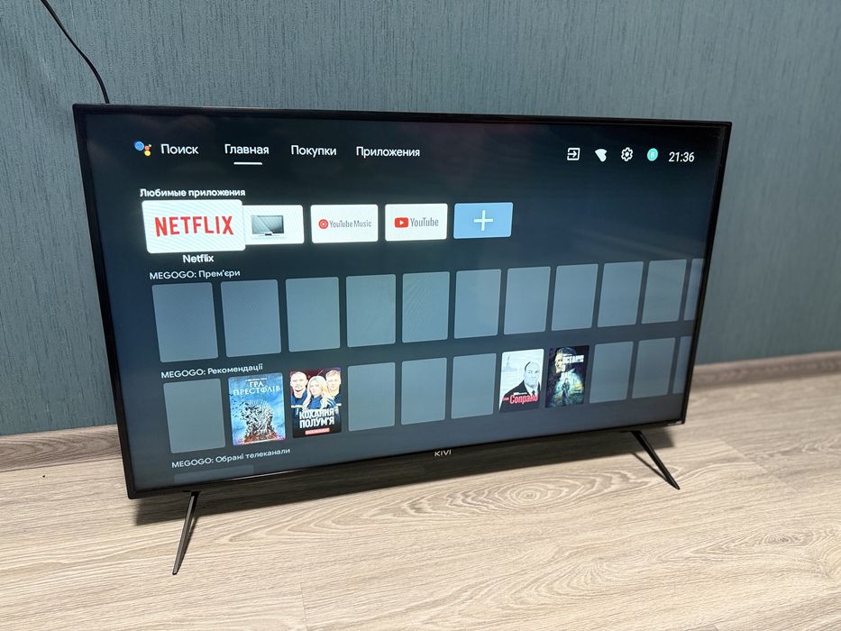 40" Full HD Телевізор KIVI 40F740LB Smart TV Black