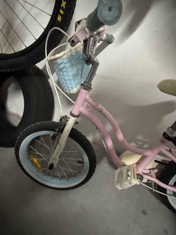 Bicicleta de criança roda 16 Rosa