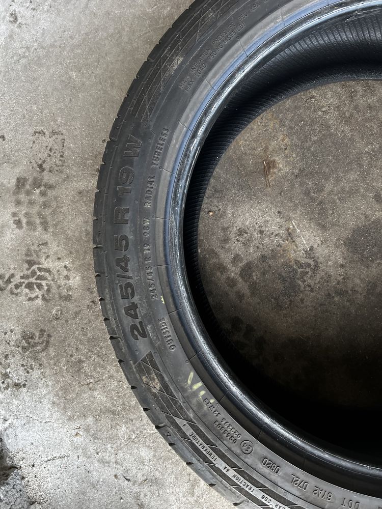 Dwie opony continental contisportcontact 5 245/45/19