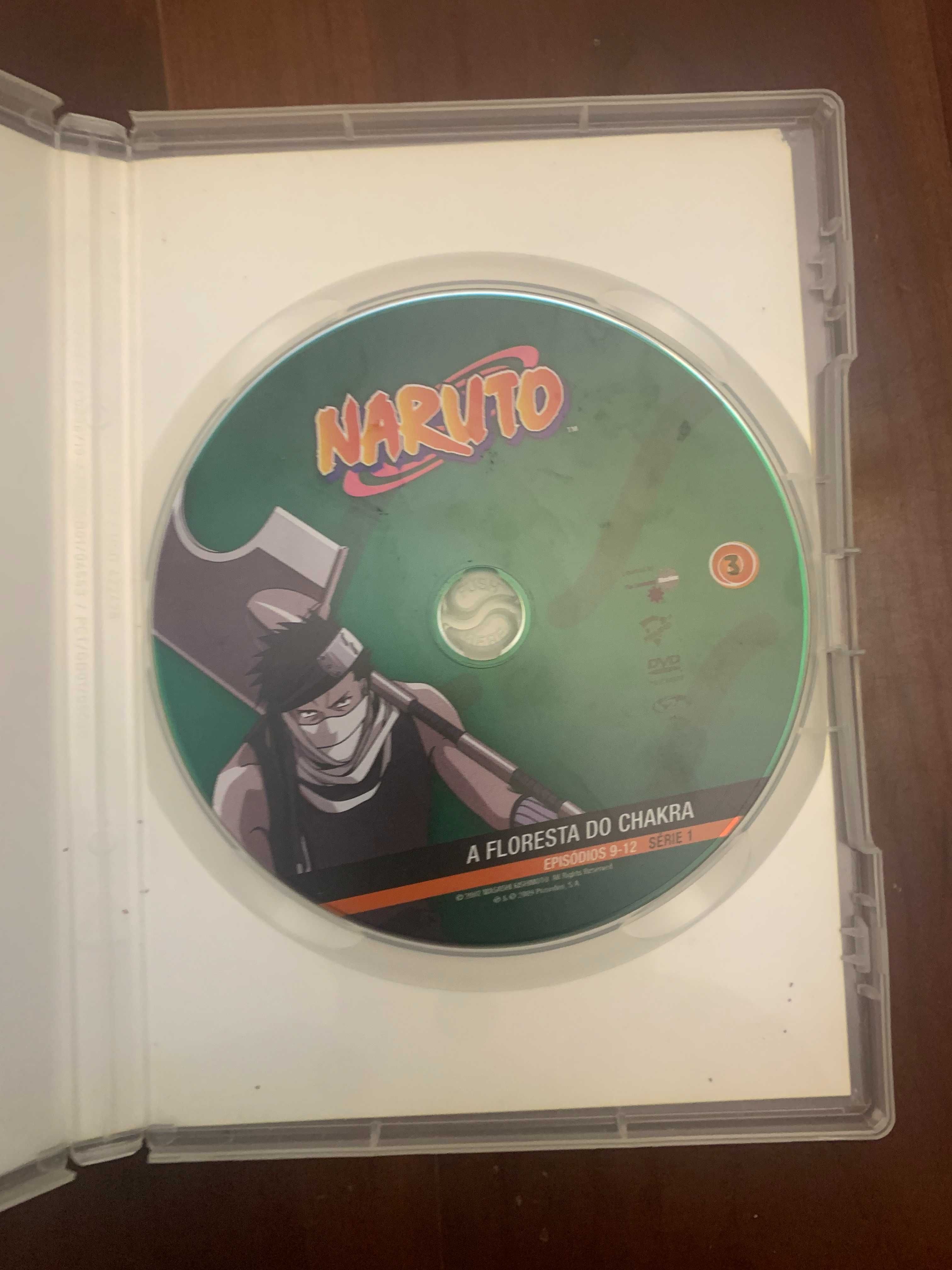 DVD Naruto episódios 9 a 12: A Floresta do Chakra