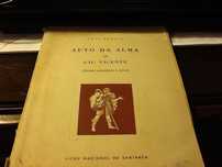 Livro de 1956 - " Auto da alma de Gil Vicente "- Portes Incluidos